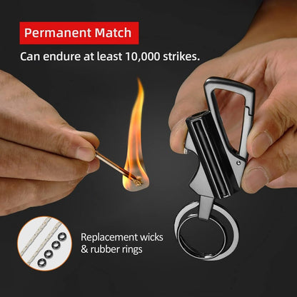 3-in-1  Match & Carabiner Keychain