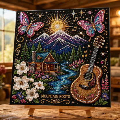 🎤 Premium 3D Pearl Dolly Country Music Tribute Art Kit | Luxury Flocked Canvas with Scratch-Resistant Non-Fading Acrylic Resin Pearls & Faceted Drills DIY Keepsake Decor 💎✨