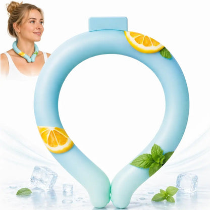❄️ Reusable Cooling Neck Ring | Hands-Free Portable Ice Neck Cooler for Summer Outdoor Sports Travel Camping Gardening