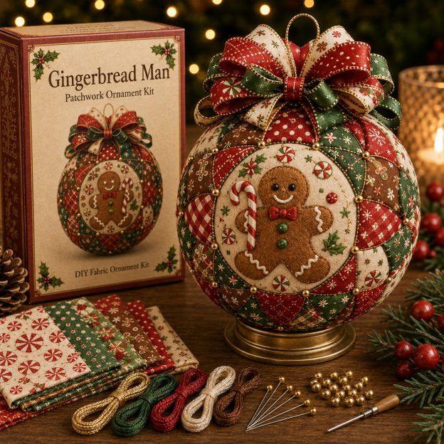🎄 Christmas Classics Patchwork Ornament DIY Kit