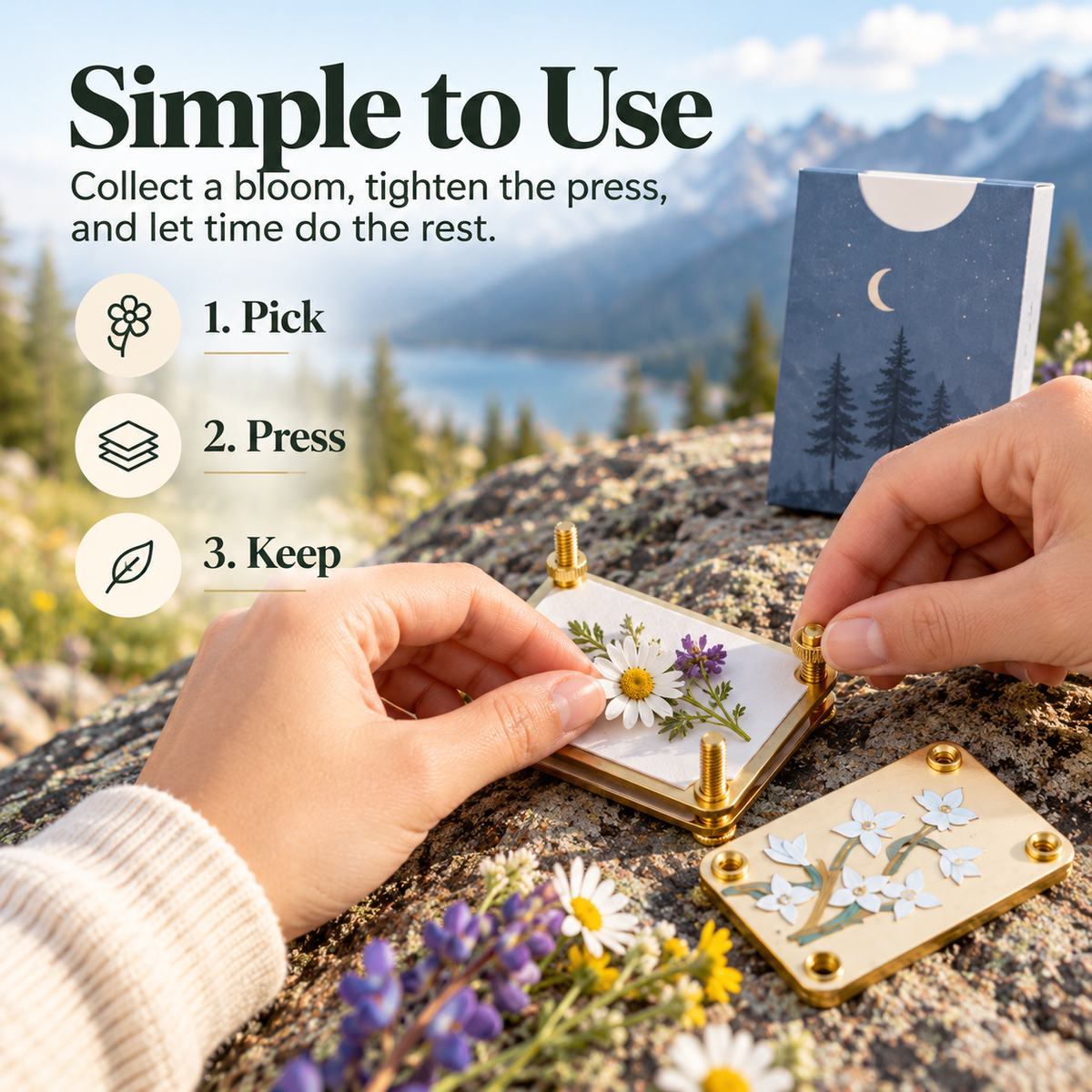 ✨Mini Embossing Tool | Small Portable Pocket-Sized Embosser🌸(Includes 20 Sheets of Paper and a Wrench)