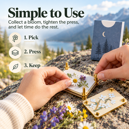 ✨Mini Embossing Tool | Small Portable Pocket-Sized Embosser🌸(Includes 20 Sheets of Paper and a Wrench)