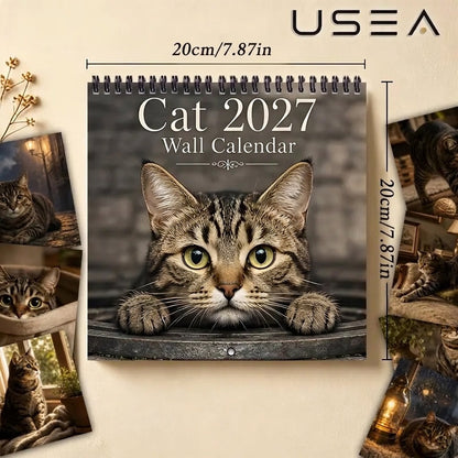 🔥Black Friday Deal｜2027 Li Hua Cat Calendar, Gift for Cat Lovers