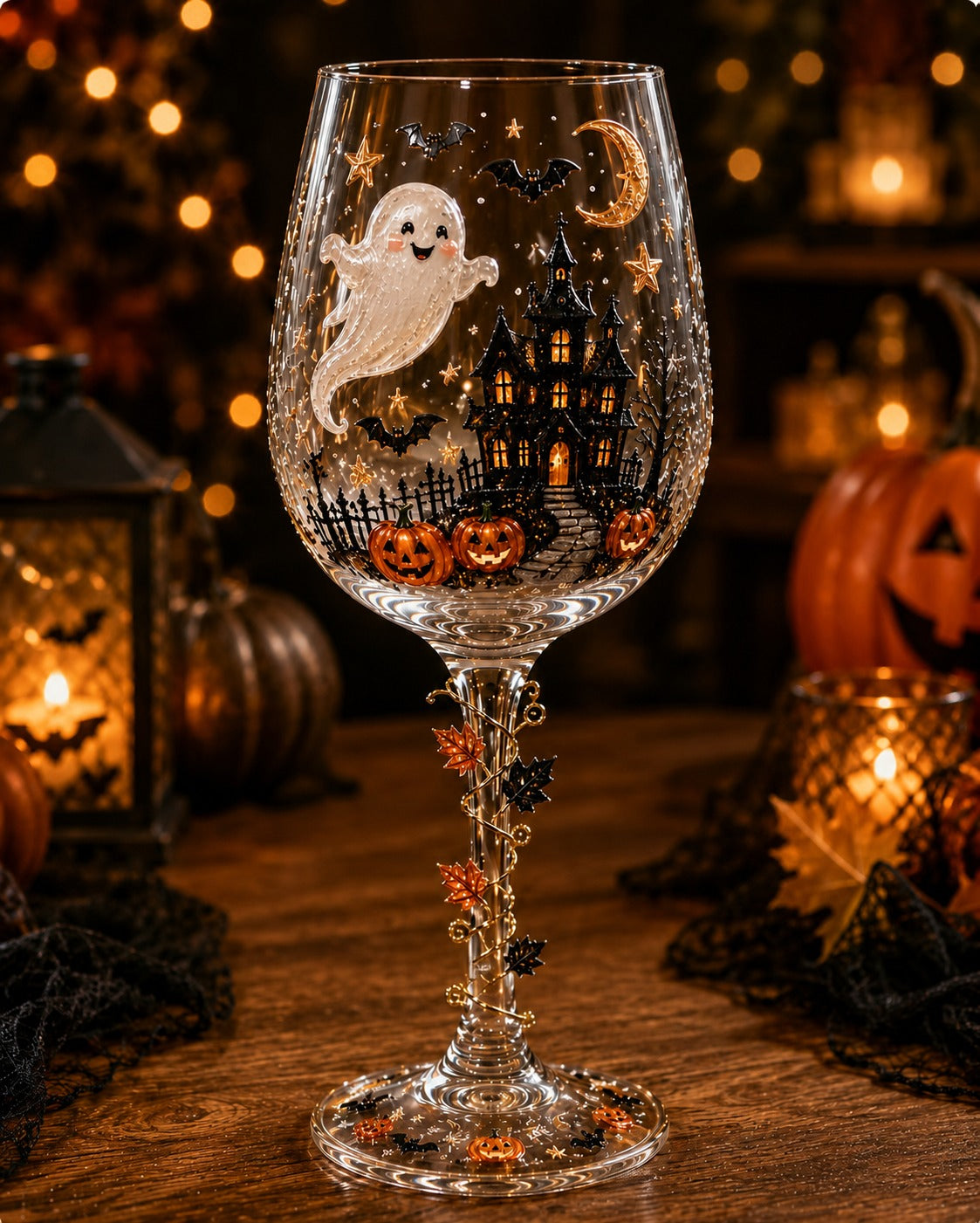 🔥🎁Halloween  Wine Glass Collection Gift Box Set✨