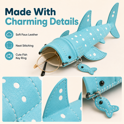 ✨Cute Shark Wide-Mouth Glasses Case