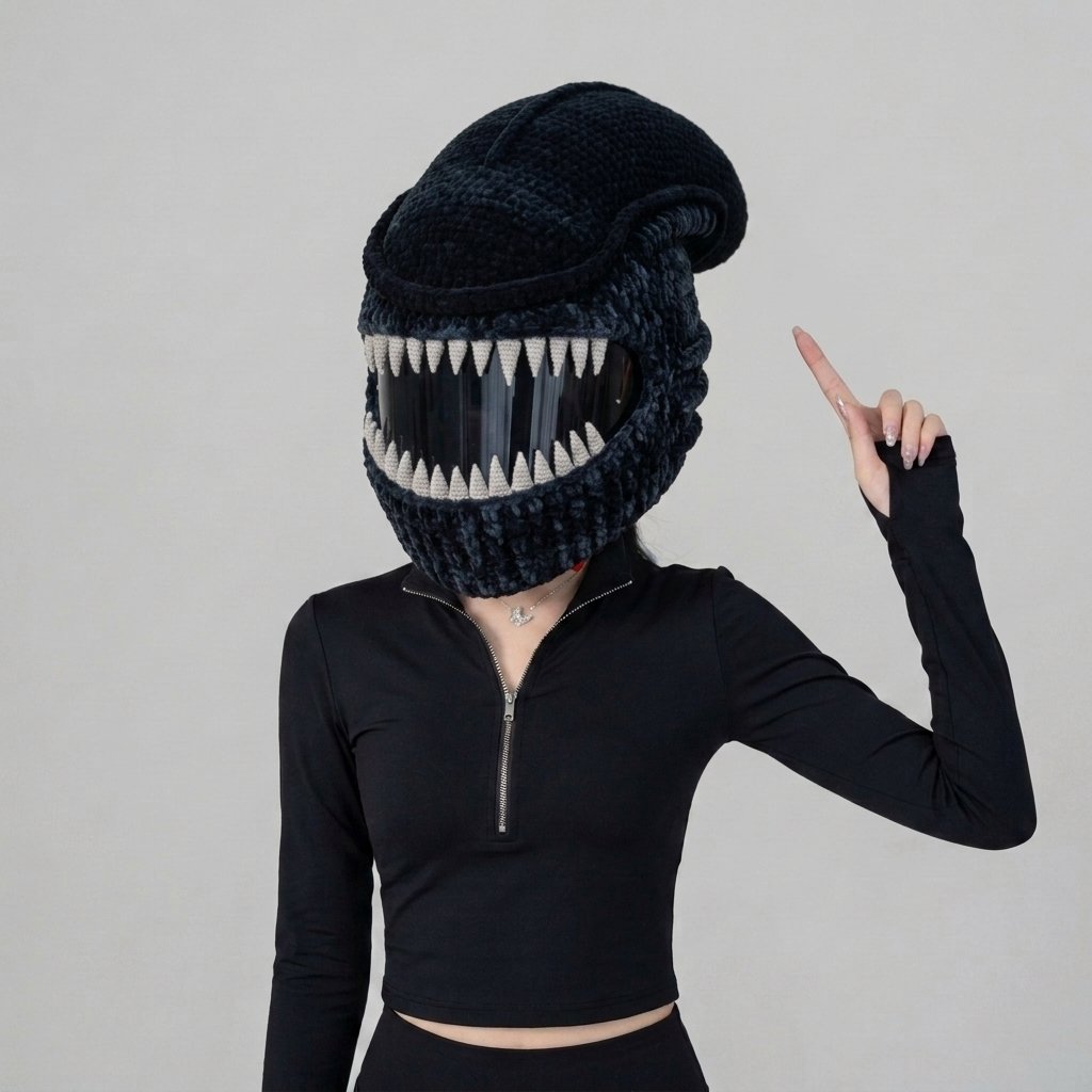 🏍️LAST DAY 49% OFF-🔥Handmade Helmet Cover | Cute Knit Helmet Topper for Motorcycle & Bike Helmets