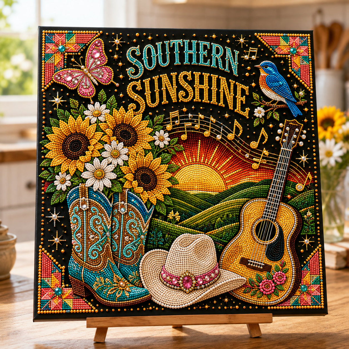 🎤 Premium 3D Pearl Dolly Country Music Tribute Art Kit | Luxury Flocked Canvas with Scratch-Resistant Non-Fading Acrylic Resin Pearls & Faceted Drills DIY Keepsake Decor 💎✨