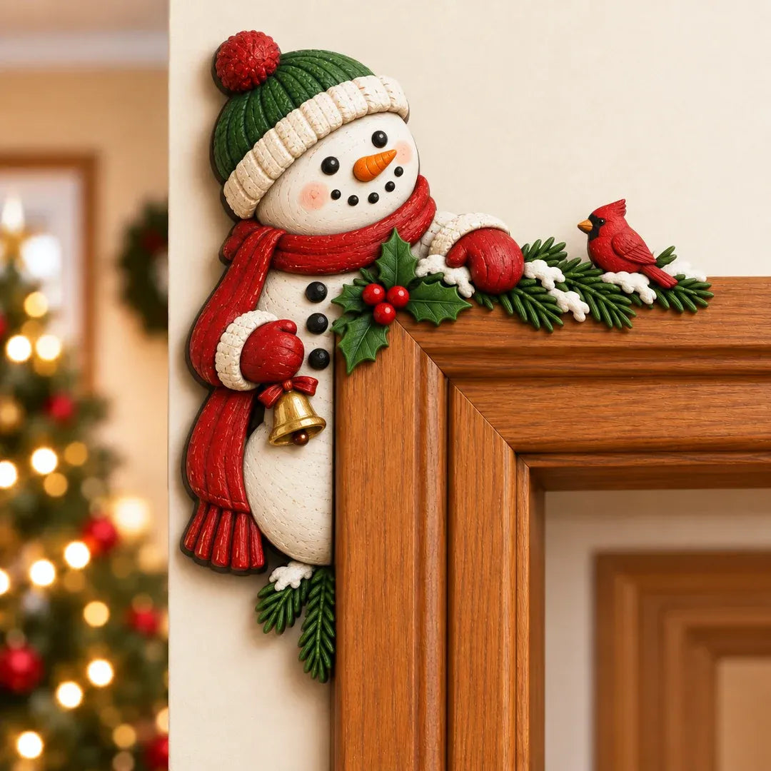 ⏳ Last Day 50% OFF – 🎄 3D Christmas Peekaboo Door Frame Corner Decor | 8 Festive Character Designs with Left & Right Options for Doorways, Entryways & Holiday Corners ✨