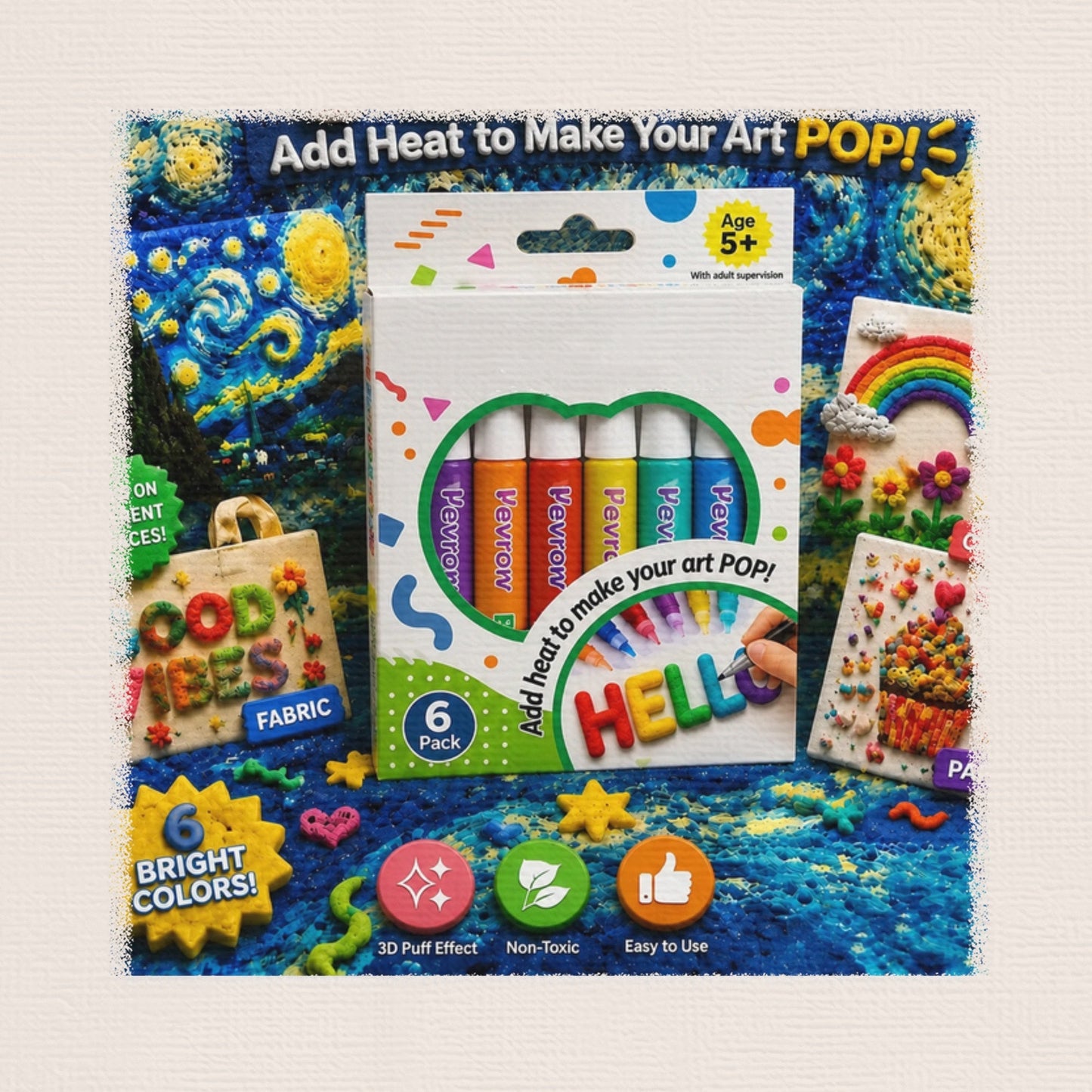 🎁 3D Relief Art Pen – Turn Flat Drawings Into Touchable 3D Art🪄