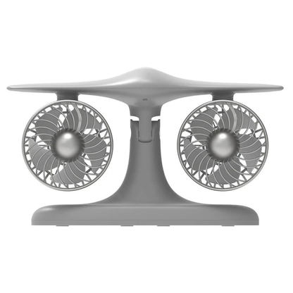 Desktop TwinFan - Compact Double Turbine Desk Fan with RGB Ambient Light for Office & Study