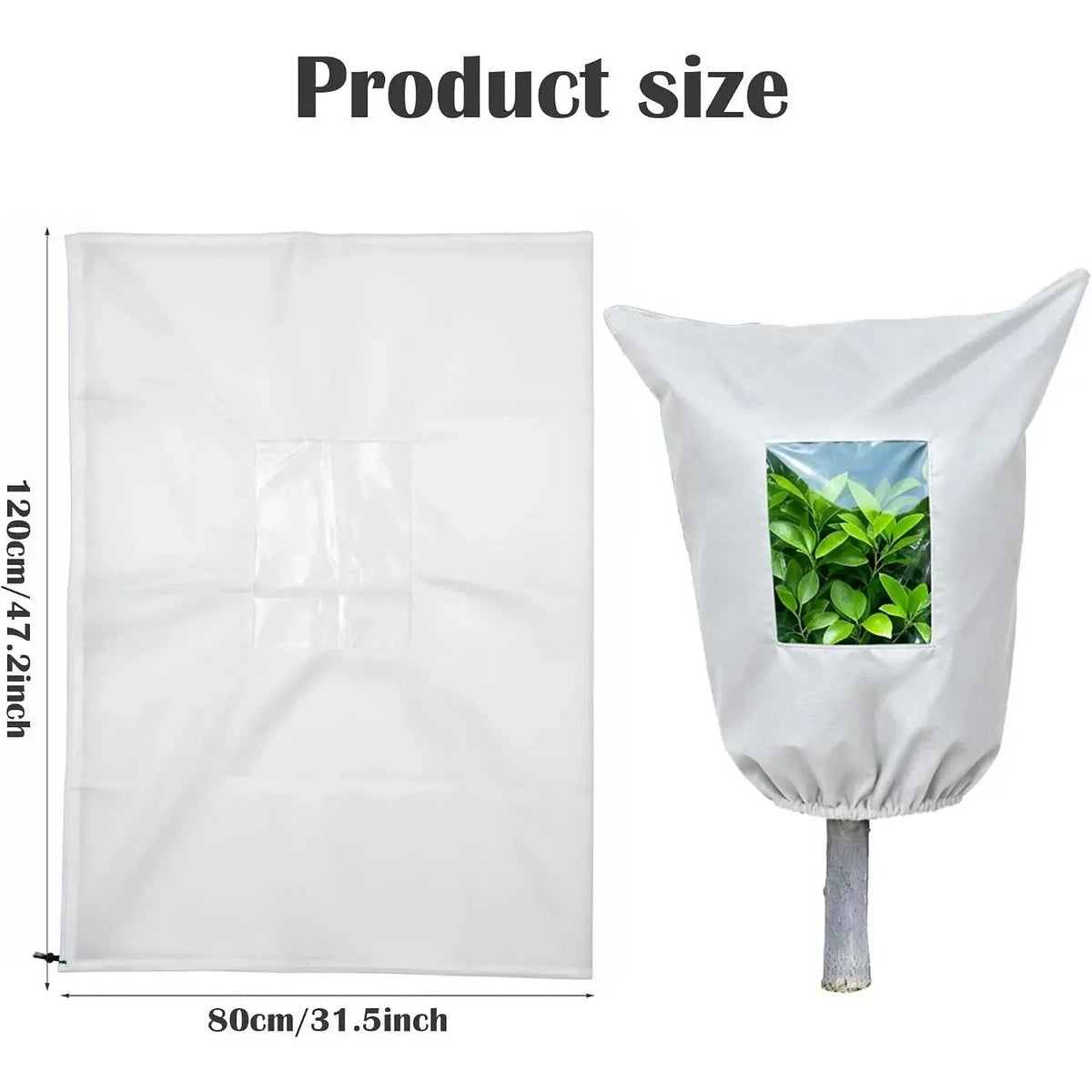 Winter Plant Frost Protection Cover for Trees, Shrubs & Potted Plants