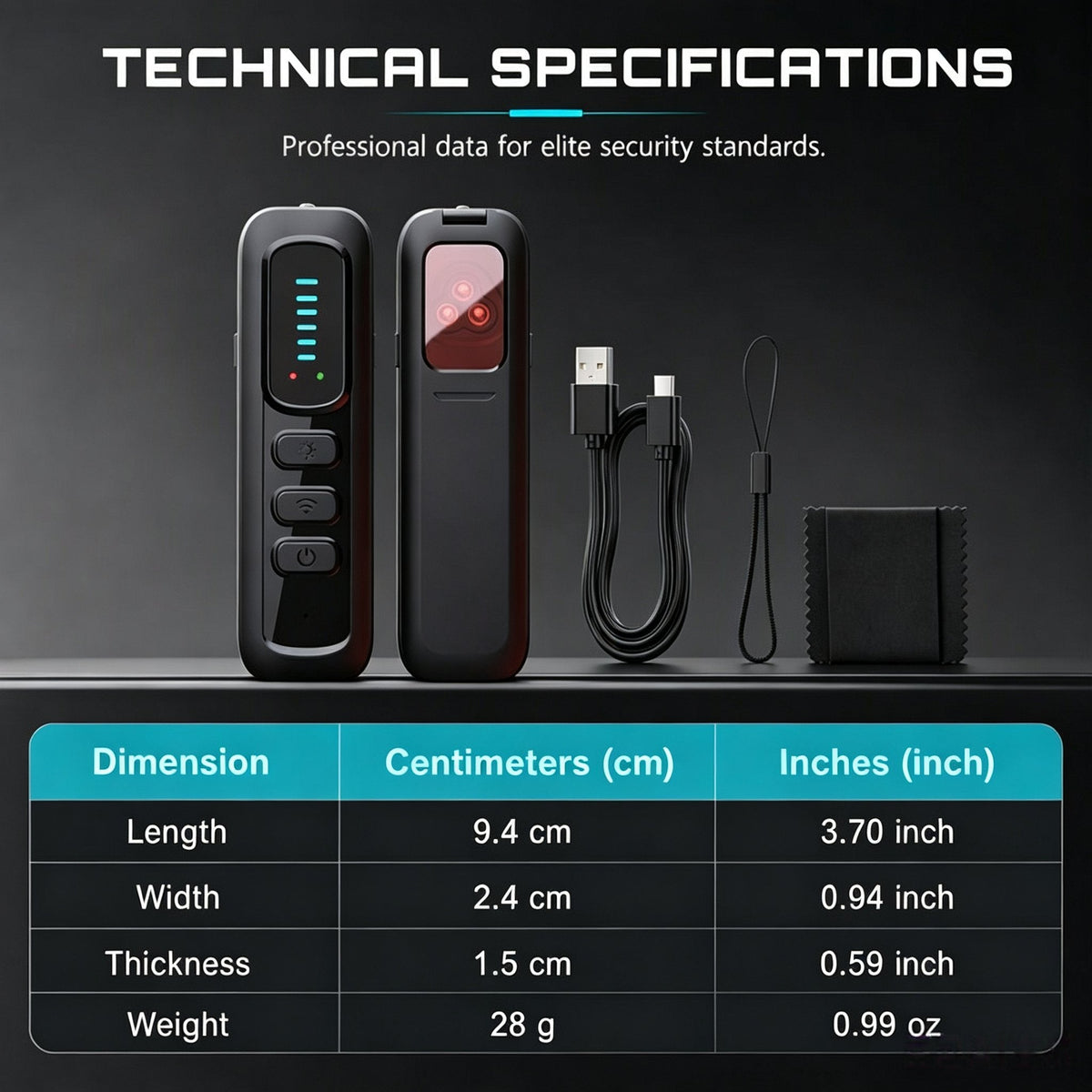 🔍🛡️ T19 Hidden Camera Detector – 6-in-1, RF, GPS, Bug Finder – Privacy Shield! 💪