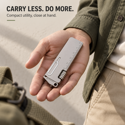 🛠️ Portable Titanium 10-in-One Outdoor Multi-Function Tool