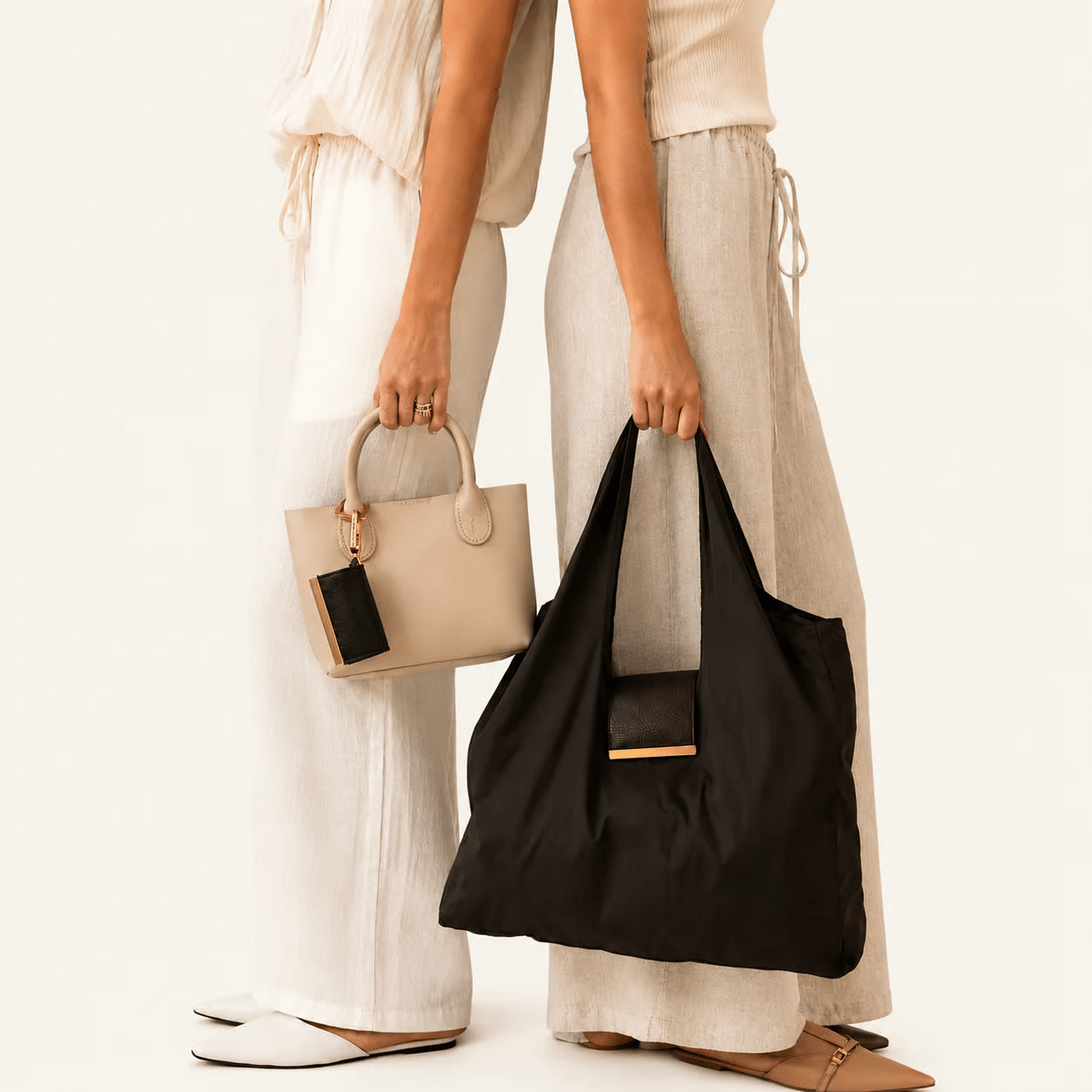 Varelli Charm Transformable Bag – Stylish Vegan Leather Tote & Keychain Charm
