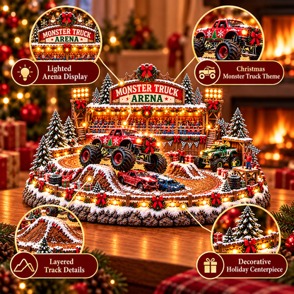 🚗🎄 Christmas Classic Gas Station Village™ – Lighted Vintage American Gas Station with Classic Cars