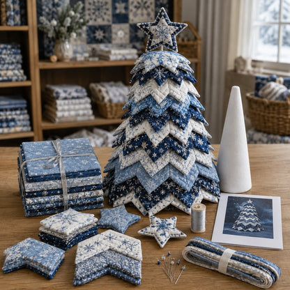 DIY Quilted Fabric Christmas Tree Kit