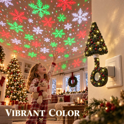 Christmas Plug-In Projection Light – Reindeer & Snowflake Effects
