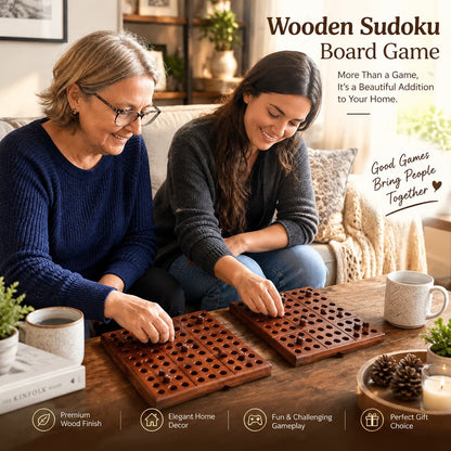 💕Hot sale 49% OFF🧩 Wooden Sudoku Set & Guide