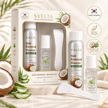 Gentle Sensitive Skin Bikini Hair Removal Cream & Mousse Kit - Smooth