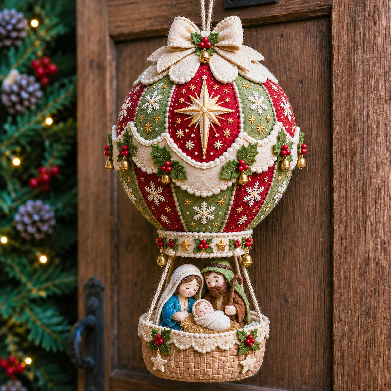 ⏳ Last Day 49% OFF – 🎈 Beginner-Friendly Christmas Hot Air Balloon Hanging Decor DIY Kit Collection | Complete Kit with Coordinated Fabrics, Decorative Accents & Crafting Materials Included 💕