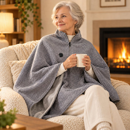 ❄️ LAST CHANCE 50% OFF Heated Wearable Blanket – Stay Warm at Your Desk Without Bulky Layers 🔥