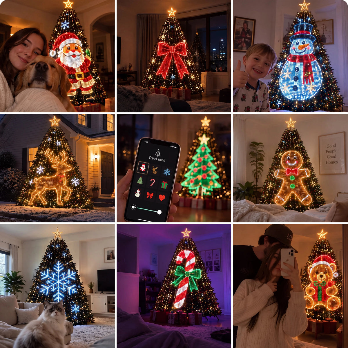 Smart Animated Christmas Tree Lights – App-Controlled LED Effects