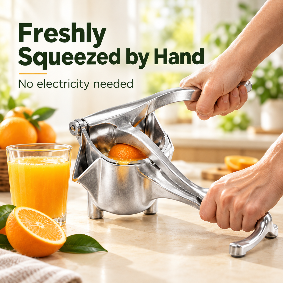 Aluminium Hand Press Fruit Juicer