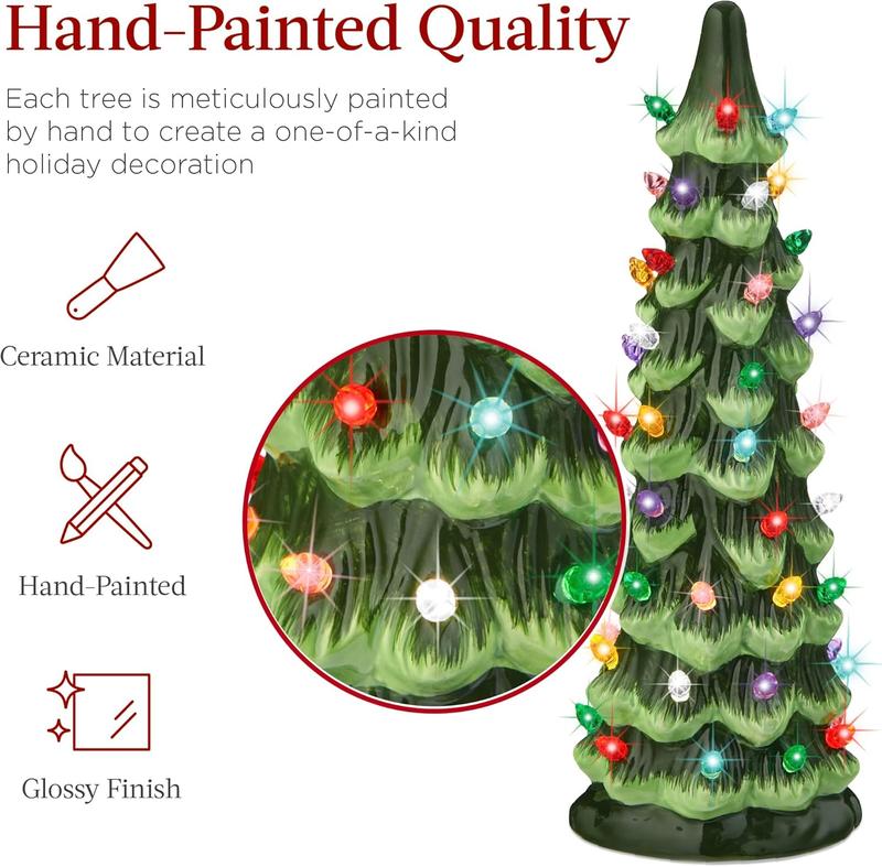 🔥Christmas Sale🎁Retro Hand-Painted Tabletop Christmas Trees🎄