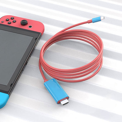 🎮 2M USB-C to HDMI Cable – 4K Display & 100W PD Charging for Switch, Phones, Tablets & Laptops