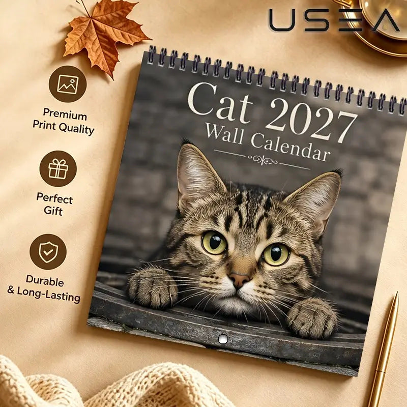 🔥Black Friday Deal｜2027 Li Hua Cat Calendar, Gift for Cat Lovers