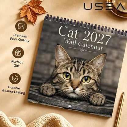 🔥Black Friday Deal｜2027 Li Hua Cat Calendar, Gift for Cat Lovers