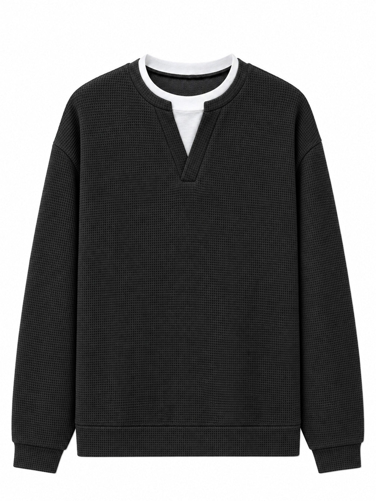 Layered Comfort Waffle Tee