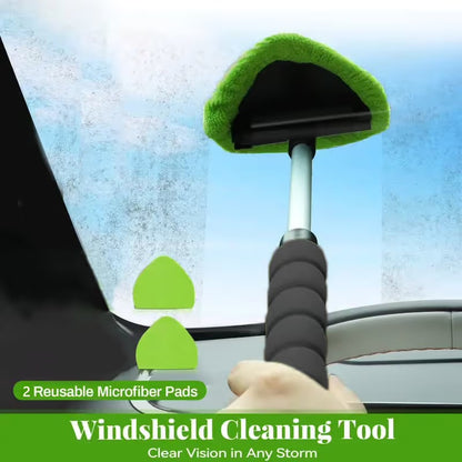 💥 💥 🔥 Windshield Cleaning Tool, Microfiber Car Window Cleaner with Extendable Handle