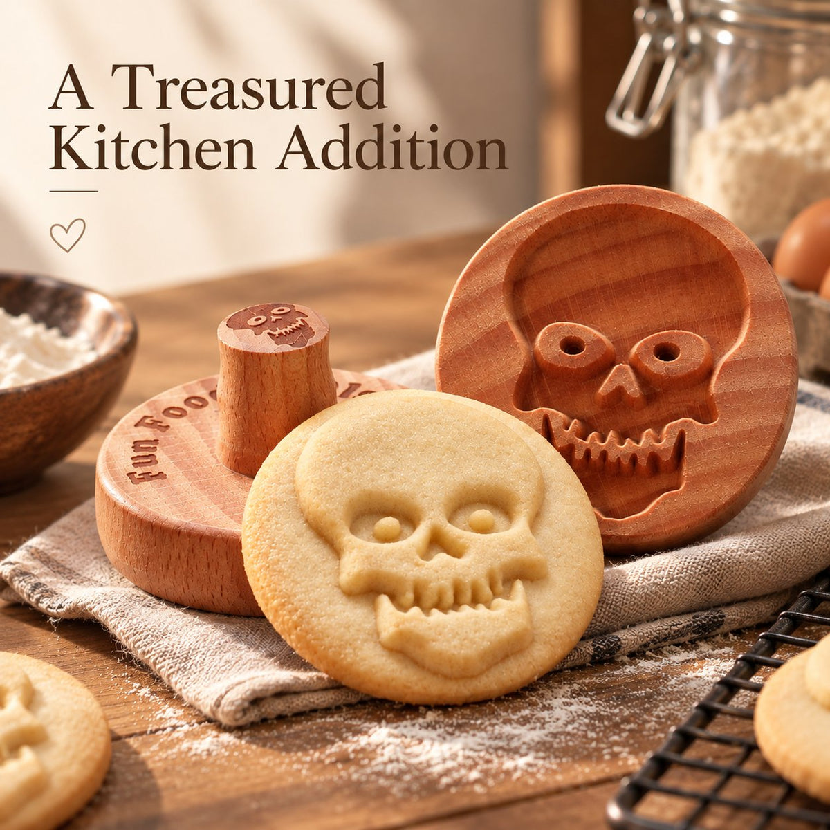 Wooden Cookie Stamp🍪