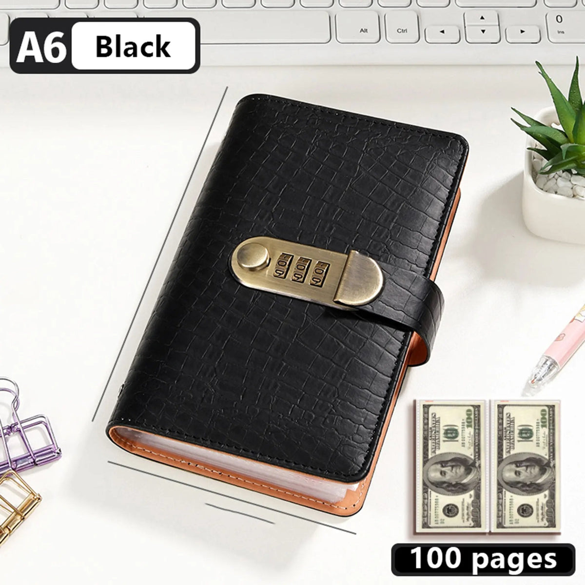 🔥 Last Day 50 % OFF– Lockable A6 Savings Notebook with 3-Digit Combination Lock 💰