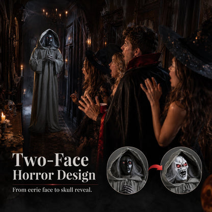 👻 Halloween Animated Jumping Scare Ghost – 50% OFF | Motion-Activated Life-Size Haunted Prop 🎃