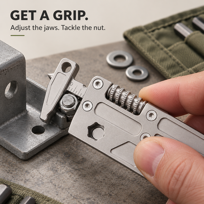 🛠️ Portable Titanium 10-in-One Outdoor Multi-Function Tool