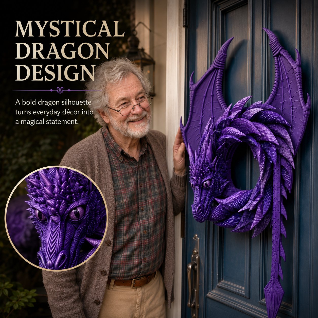 Wreaths By Wilbur Handmade Dragon Wreath