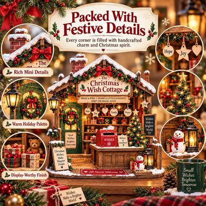 🎄 The Christmas Wish Cottage™-3D Slot-In DIY Christmas Craft Kit