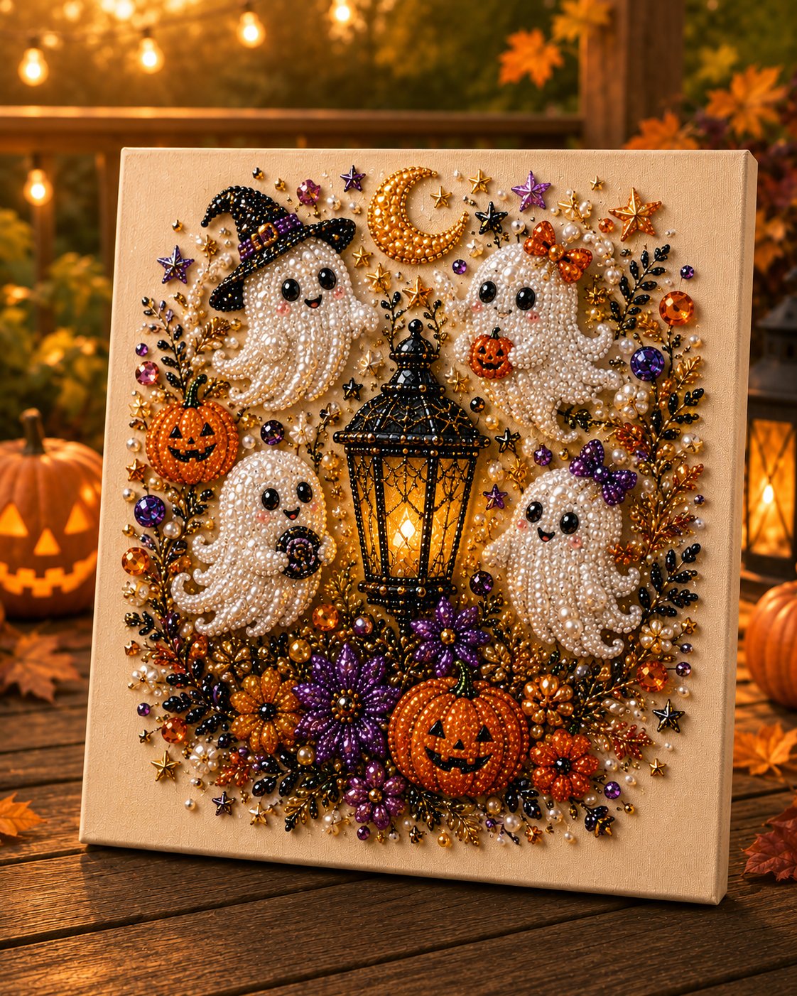 🔥 Last Day 49% OFF – 👻✨ Halloween Pearl Art DIY Kit