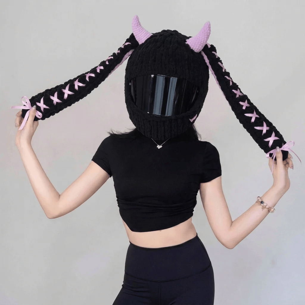 🏍️LAST DAY 49% OFF-🔥Handmade Helmet Cover | Cute Knit Helmet Topper for Motorcycle & Bike Helmets