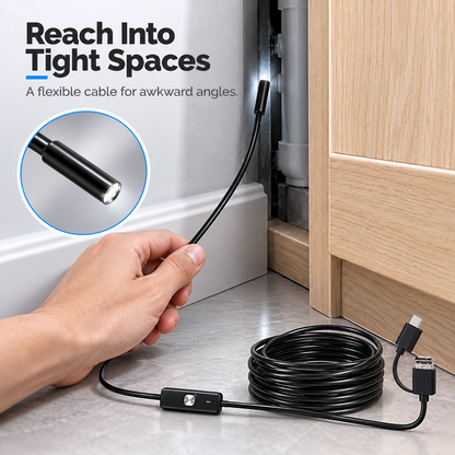 Woyuosn High-Resolution Waterproof Endoscope Camera