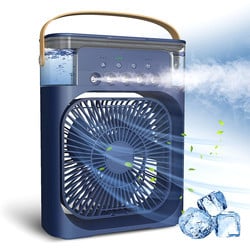 3-Speed Portable Misting Cooler Desk Fan