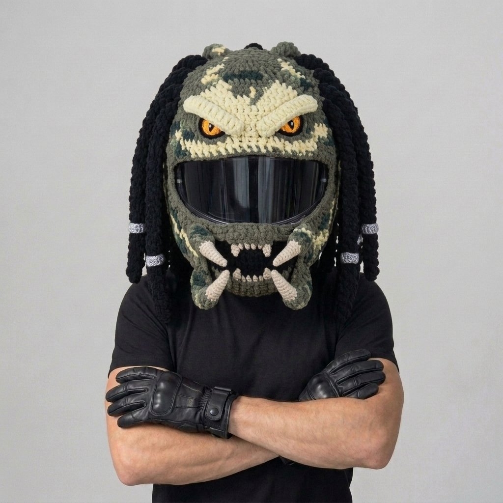 🏍️LAST DAY 49% OFF-🔥Handmade Helmet Cover | Cute Knit Helmet Topper for Motorcycle & Bike Helmets