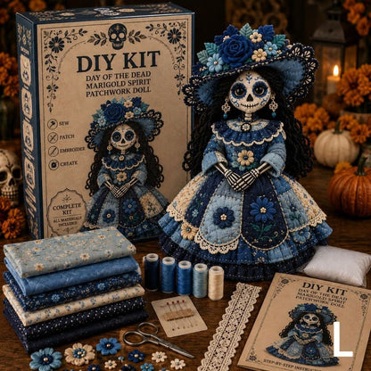 🖤 DIY Day of the Dead Patchwork Doll Kit
