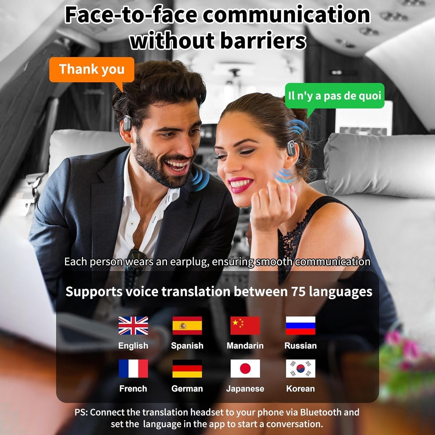 🏆#1 Best Seller ⏰LAST DAY 50% OFF 💎AI Translation Wireless OWS Bluetooth5.4 Earphones (Fit iOS & Android)