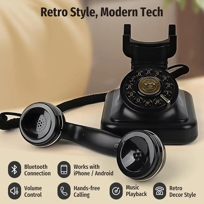 ☎️🌈Vintage Old Fashioned Telephone with Speakerphone & Volume Control📞