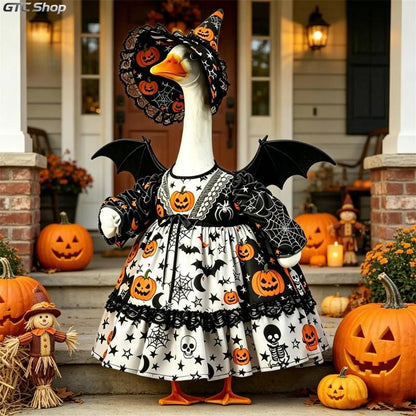 🎃🦆 The Coolest Porch Goose On The Block This Halloween!