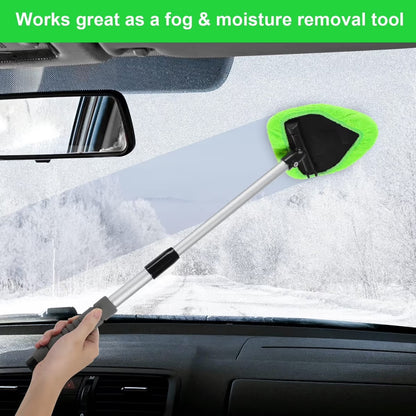 💥 💥 🔥 Windshield Cleaning Tool, Microfiber Car Window Cleaner with Extendable Handle