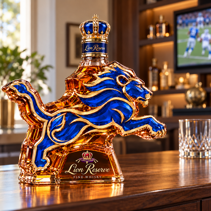 🦁 Lions Pride Collector’s Bottle 👑 Sculpted Lion Design & Gift Box